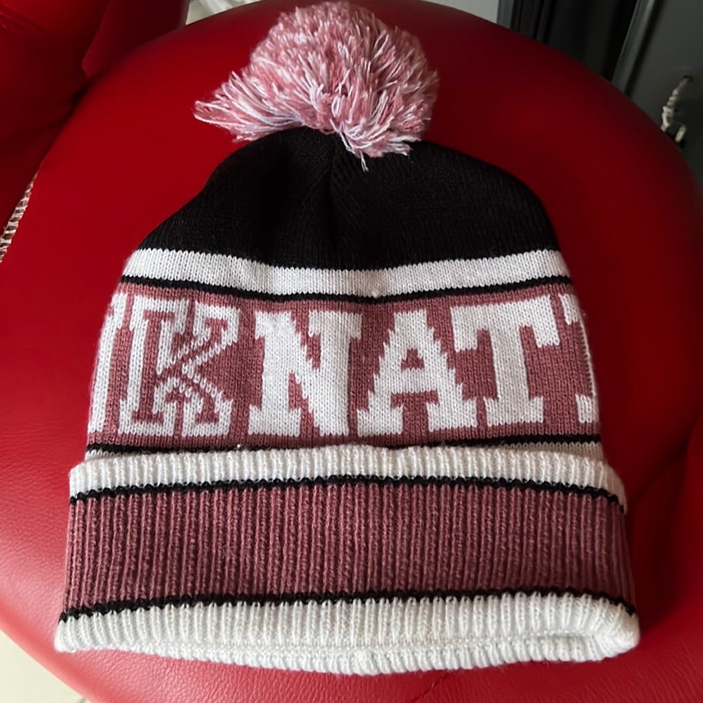 Pink Victoria’s Secret’s Winter Hat Reversible 2 In 1